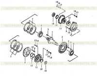 Коническая передача и вал Коническая передача и вал